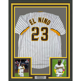 Framed Autographed/Signed Fernando Tatis Jr. 33x42 El Nino Jersey BAS COA