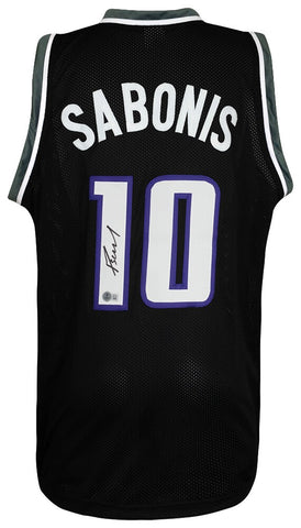 Domantas Sabonis Signed Black Custom Basketball Jersey- (BECKETT COA)