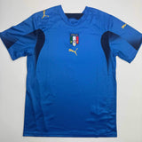 Autographed/Signed Gianluigi Buffon Italy Blue Soccer Jersey Beckett BAS COA