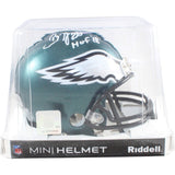 Brian Dawkins Signed Philadelphia Eagles Mini Helmet HOF Beckett Witness 58584