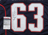 Joe Andruzzi Signed Patriots Jersey Inscribed "3x Champs" (JSA COA) Pats O-Line