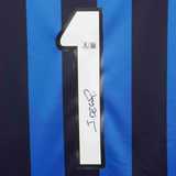 Julio Cesar Signed Inter Milan Home Soccer Jersey #1 with Beckett COA