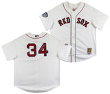 Red Sox David Ortiz Signed White 2004 WS Logo M&N CC Jersey BAS Wit #2W964332