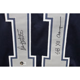 Danny White Autographed Pro Style Size XL Blue Jersey SB Champs. Beckett 44382