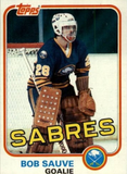 Bob Sauve Signed Sabres Hockey Puck (Beckett) Buffalo Goalie 1977 - 1985