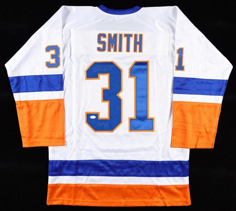 Billy Smith Signed New York Islanders Jersey (JSA COA) 4xStanley Cup Champion