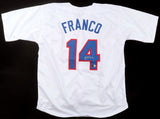 Julio Franco Signed Texas Rangers Jersey (Beckett) 1991 A.L. Batting Champion