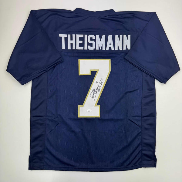 Autographed/Signed JOE THEISMANN CHOF 2003 Notre Dame Jersey JSA COA