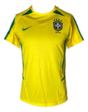 Roberto Carlos Signed Brazil Yellow Nike Medium Soccer Jersey BAS