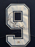 SUEDE FRAMED DALLAS COWBOYS TONY ROMO AUTOGRAPHED SIGNED JERSEY PSA HOLO