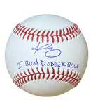 Dustin May Autographed ROMLB Baseball Los Angeles Dodgers I Bleed DB FAN 41129
