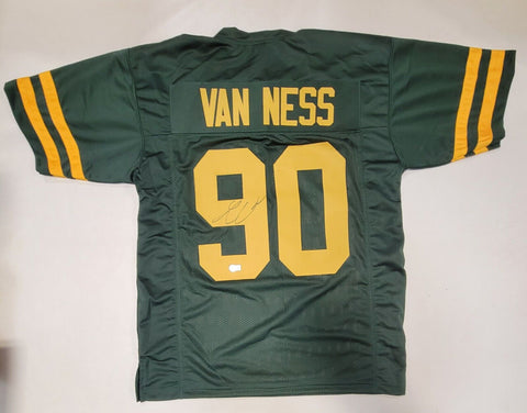 LUKAS VAN NESS SIGNED AUTOGRAPHED PRO STYLE CUSTOM XL JERSEY BECKETT QR