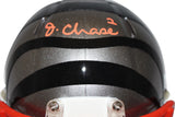 Ja'Marr Chase Autographed Cincinnati Bengals Flash Mini Helmet Beckett 34891
