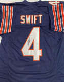 Bears Running Back D'ANDRE SWIFT Signed Custom Replica Blue Jersey - JSA