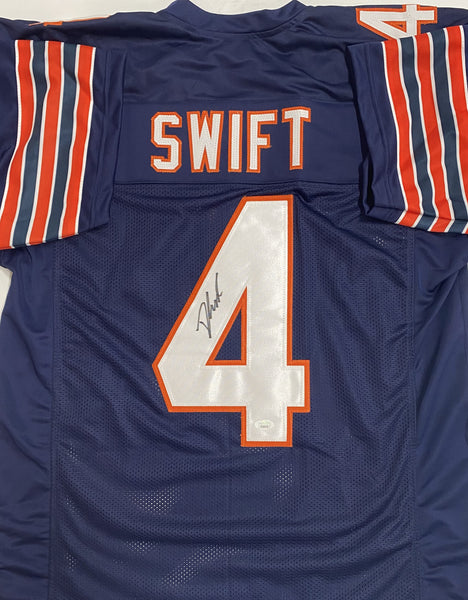 Bears Running Back D'ANDRE SWIFT Signed Custom Replica Blue Jersey - JSA