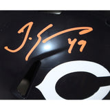 Tremaine Edmunds Signed Chicago Bears Mini Helmet Beckett 42435