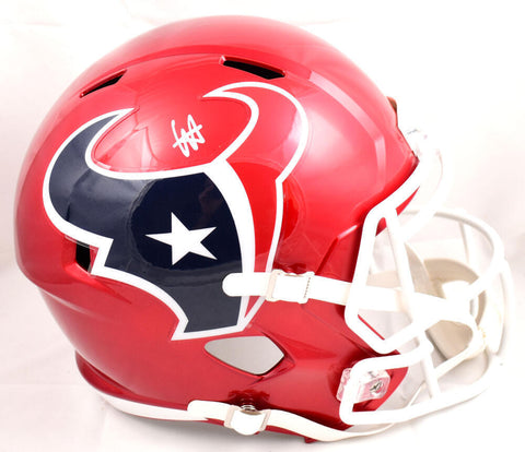 Will Anderson Autographed Houston Texans F/S Flash Speed Helmet - Fanatics