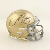Raghib "Rocket" Ismail Signed Notre Dame Fighting Irish Mini Helmet (Beckett QR)