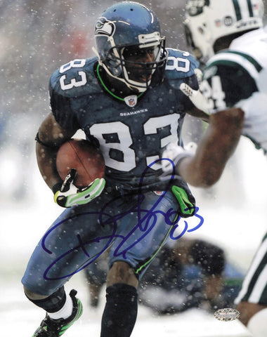Deion Branch Autographed Signed 8x10 Photo Seattle Seahawks MCS Holo #63138
