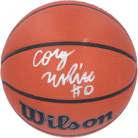 Coby White Chicago Bulls Autographed Wilson Authentic Series I/O Basketball