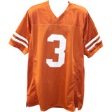 Quinn Ewers Autographed/Signed College Style Sz XL Orange Jersey Beckett 47629
