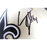 Cam Jordan Autographed New Orleans Saints Mini Helmet Beckett Witness 51858