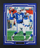 Colts Peyton Manning Authentic Signed 16x20 Framed Photo UDA #BAJ01485