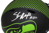 Shaun Alexander Signed Seattle Seahawks Eclipse Mini Helmet Beckett 41008