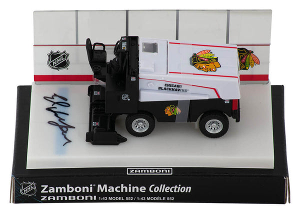 Ed Belfour Signed Chicago Blackhawks NHL Mini Zamboni - (SCHWARTZ SPORTS COA)