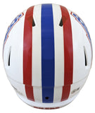 Oilers Warren Moon "HOF 06" Signed 1981-98 TB F/S Speed Rep Helmet W/ Case BAS W