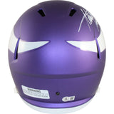 Adrian Peterson Autographed Minnesota Vikings F/S Tribute Helmet Beckett 50175