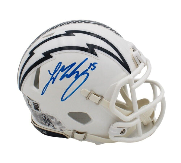 Ladd McConkey Signed Los Angeles Chargers Speed STS NFL Mini