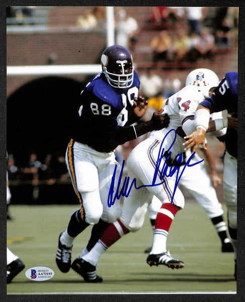 Alan Page HOF Signed/Autographed 8x10 Photo Giants BAS 213777