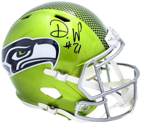 DEVON WITHERSPOON AUTOGRAPHED SEAHAWKS FLASH GREEN FULL SIZE HELMET MCS 221338