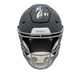 Rob Gronkowski Signed New England Patriots Speed Flex Authentic Slate NFL Helmet