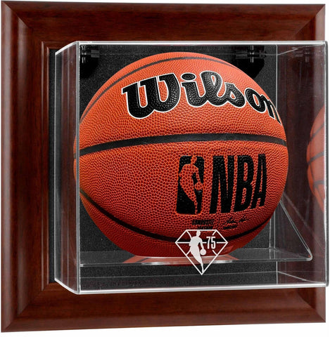 NBA 75th Anniversary Brown Framed Wall Mounted Sublimated