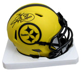 Hines Ward Signed/Auto Lunar Eclipse Mini Helmet Steelers Beckett 204021