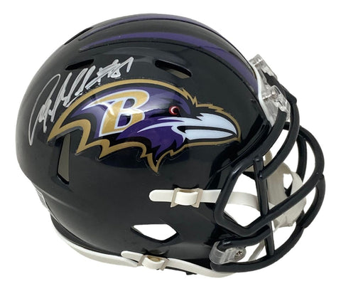 Anquan Boldin Signed Baltimore Ravens Mini Speed Helmet BAS