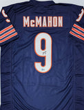 Bears SB Champ JIM MCMAHON Signed Custom Replica Navy Jersey - BAS