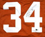 Ricky Williams Autographed Orange College Style Jersey - Beckett W Holo *Black
