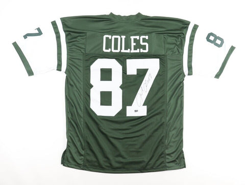 Laveranues Coles Signed New York Jet Jersey (Steiner) Pro Bowl Wide Receiver
