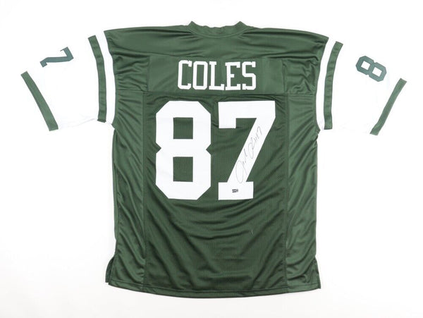 Laveranues Coles Signed New York Jet Jersey (Steiner) Pro Bowl Wide Receiver