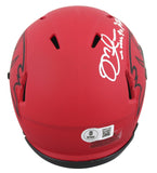 Buccaneers Mike Alstott Signed Rave Speed Mini Helmet W/ Case BAS Witnessed