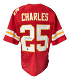 Jamal Charles Signed Custom Red Pro-Style Football Jersey BAS ITP