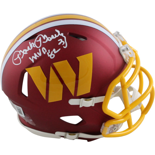Mark Moseley Signed Washington Redskins 25 Alt Mini Helmet 82 MVP Beckett 54282