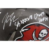 John Lynch Autographed Tampa Bay Buccaneers Pro TB Helmet 2 Insc. Beckett 49969