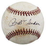 Brewers Bob Uecker Authentic Signed Game Used Sellig OML Baseball BAS #BV70378
