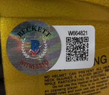 Jerome Bettis Signed Pittsburgh Steelers Flash Mini Speed Helmet BAS w/ Case