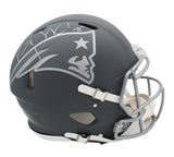 Vince Wilfork Signed New England Patriots Speed Authentic Slate NFL Helmet