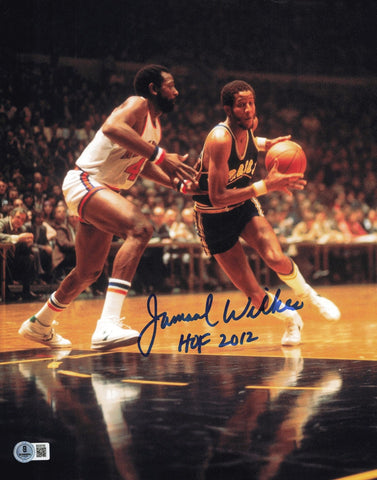 Jamaal Wilkes Autographed 11x14 Photo Warriors "HOF 2012" Beckett QR #SB30709
